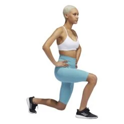 Stivali Alla Coscia Da Donna Adidas Formotion Sculpt Biker -Palladium Outlet gu7018 app on model walking white